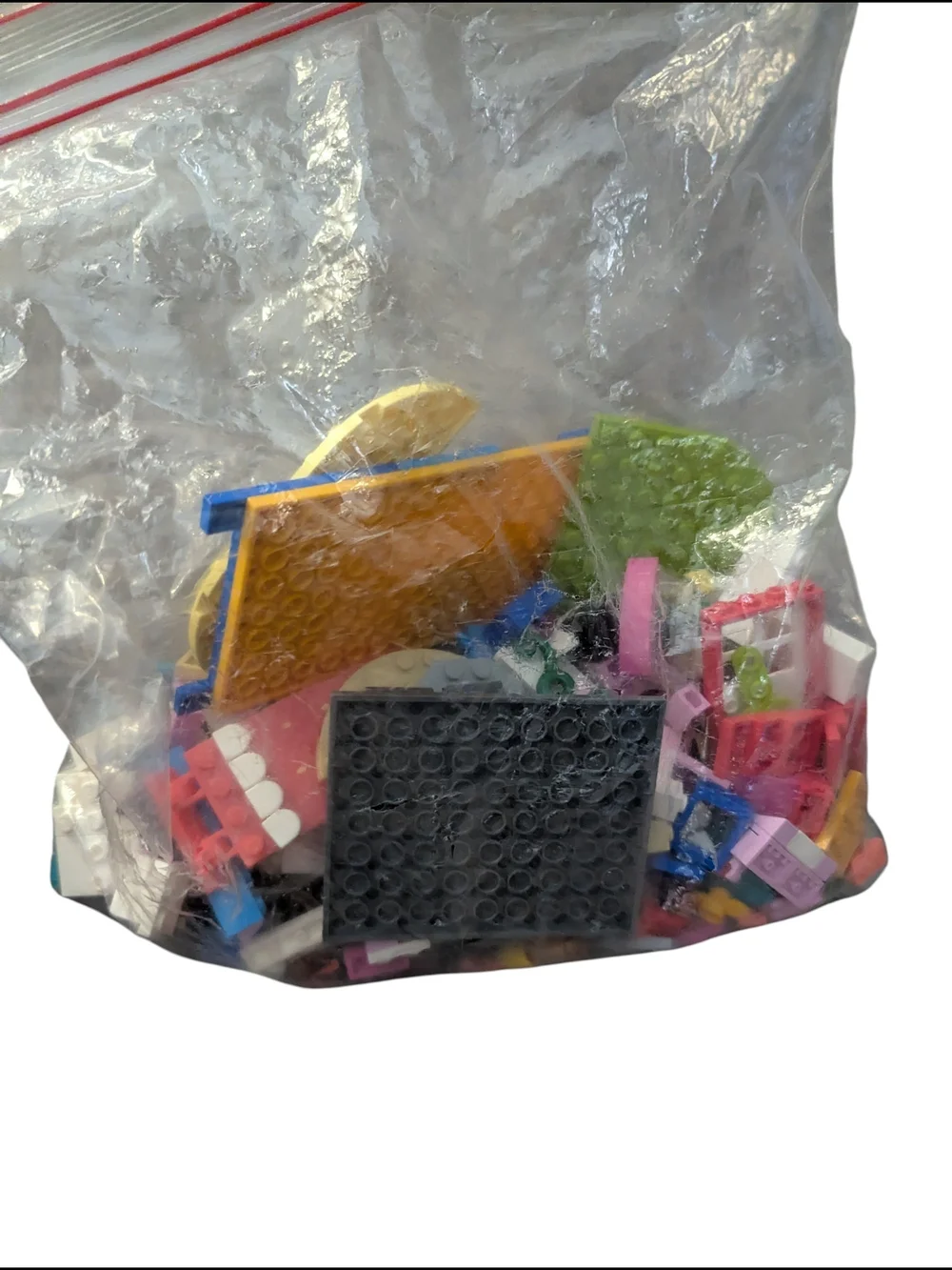 Assorted Small Building Bricks Mix in Clear Bag - Multicolor